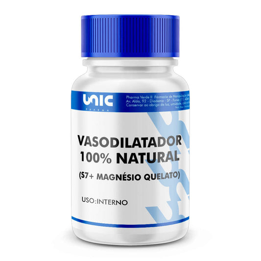 Vasodilatador 100% Natural (S7 + Magnésio Quelato) - 30caps