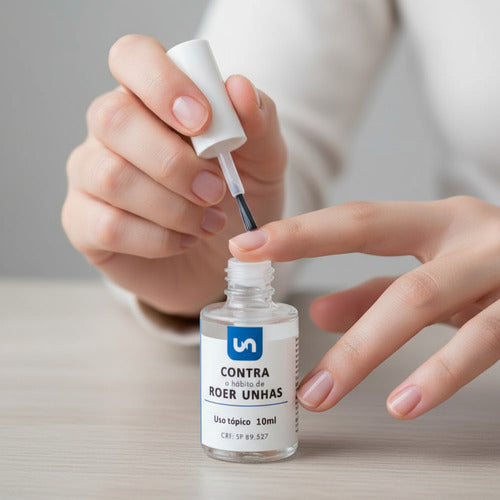 Kit 2 Esmalte Para Onicofagia Hábito De Roer Unhas 10ml Sem Sabor