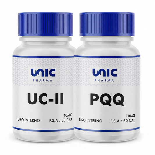 Kit colageno tipo 2 (UC2)  30caps + pqq (Pirroloquinolina quinona) 10mg 30Caps