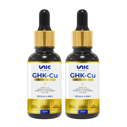 GHK-Cu Quad Sérum 4em1 30ml Kit com 2