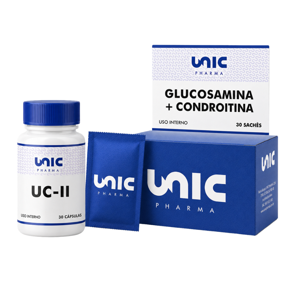 Uc Ii (Colágeno Tipo 2) + Glucosamina Com Condroitina - 30 Sachês