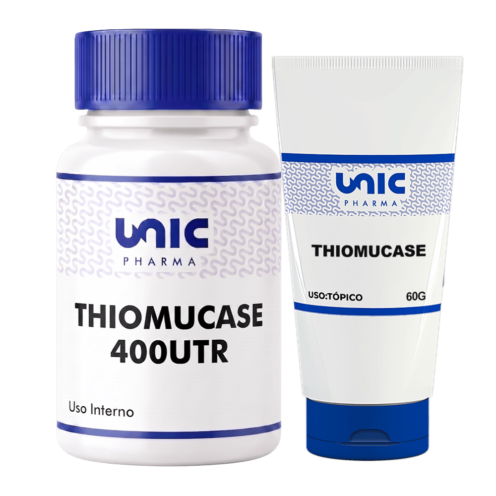 Thiomucase Em Creme 135 TRU/G 60g + Thiomucase 400 UTR - 90 CAPS