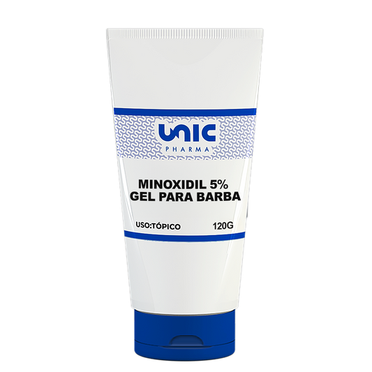 Minoxidil 5% em gel para barba 120g