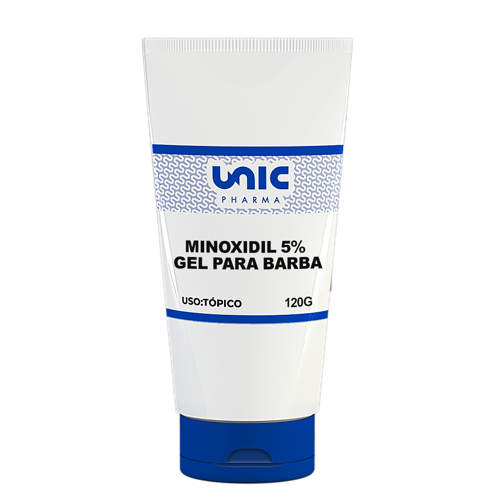 Minoxidil 5% em gel para barba 120g