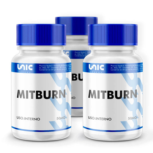 Kit 3 Frascos De Mitburn 50Mg - A Revolução Do Emagrecimento - 30 Cáps (Cada)