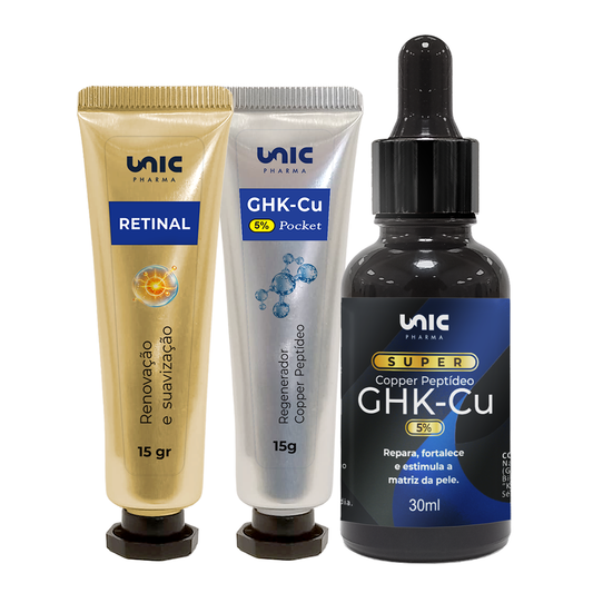 Kit GHK-Cu Pocket mais Retinal Pocket mais Sérum GHK 5% Super