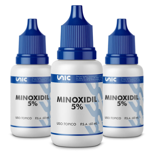 Kit 3 tratamento de Minoxidil 60ml