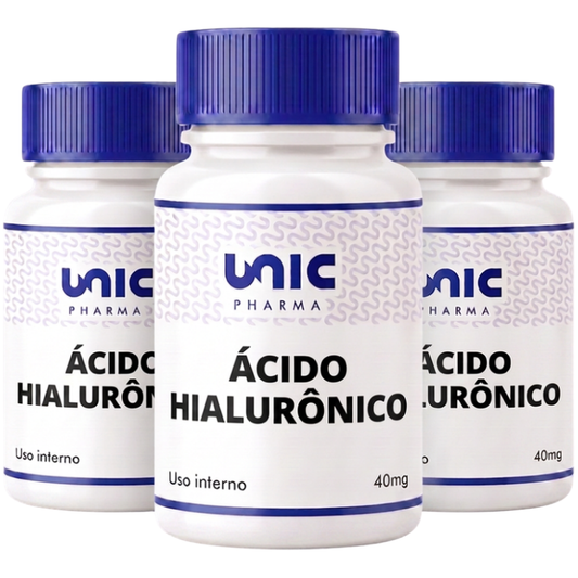 Kit 3 Ácido Hialurônico 40mg 30 Cáps