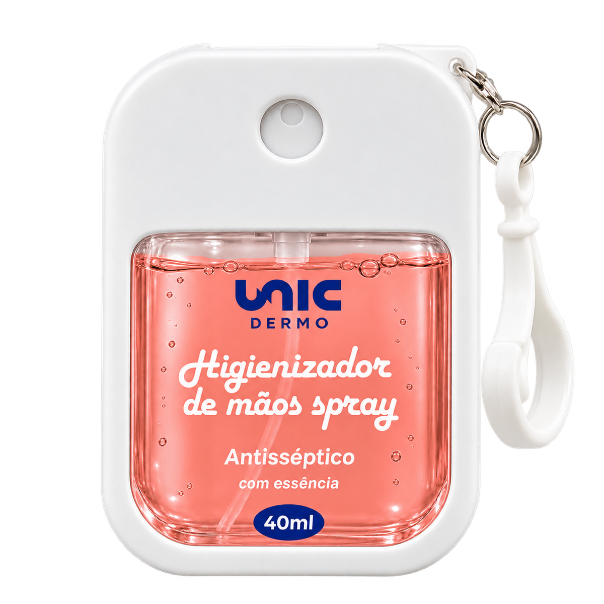 Higienizador de mãos spray antisséptico 40ml (Álcool avermelhado, Perfume flor de cerejeira)