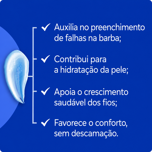 Minoxidil 5% em gel para barba 120g