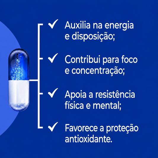 Vigor Plus (Redburn, Ginseng e PQQ)  30 Cáps