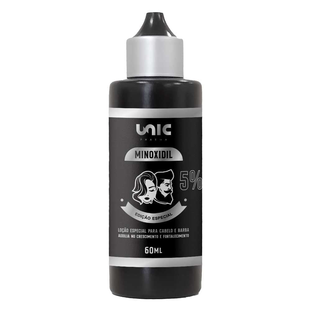 Loção capilar minoxidil 5% 60ml com propilenoglicol