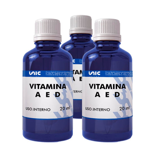 Kit 3 Frascos de Vitamina A e D 20ml