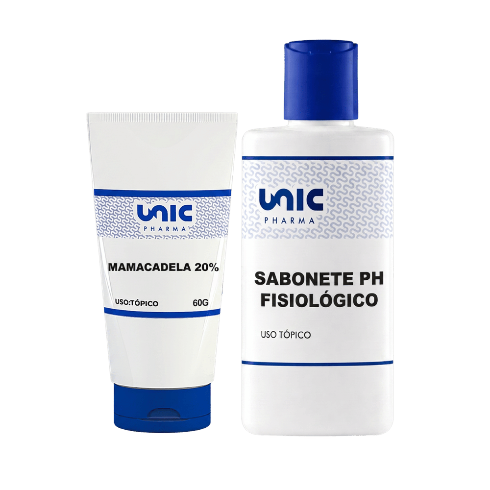 Pomada de mamacadela 60g e sabonete Ph fisiológico 100ml