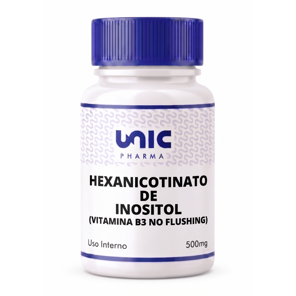 Hexanicotinato de Inositol (Vitamina B3 no Flushing) - 500mg
