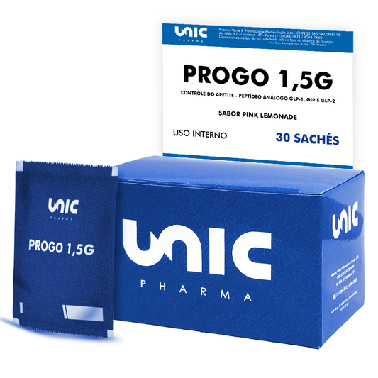 ProGo 1,5g - 30 Sachês - Controle do apetite - Peptídeo - GLP-1, GIP E GLP-2