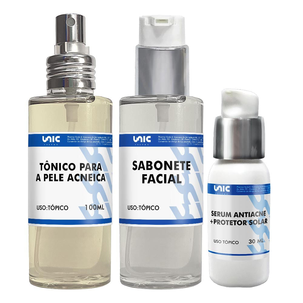 Kit Skincare - Pele Acneica - Tratamento Completo