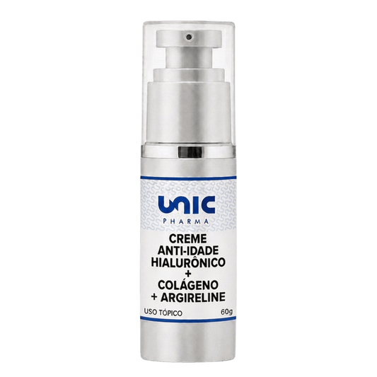 Creme Anti idade com Ácido Hialurônico + Colágeno + Argireline 30g