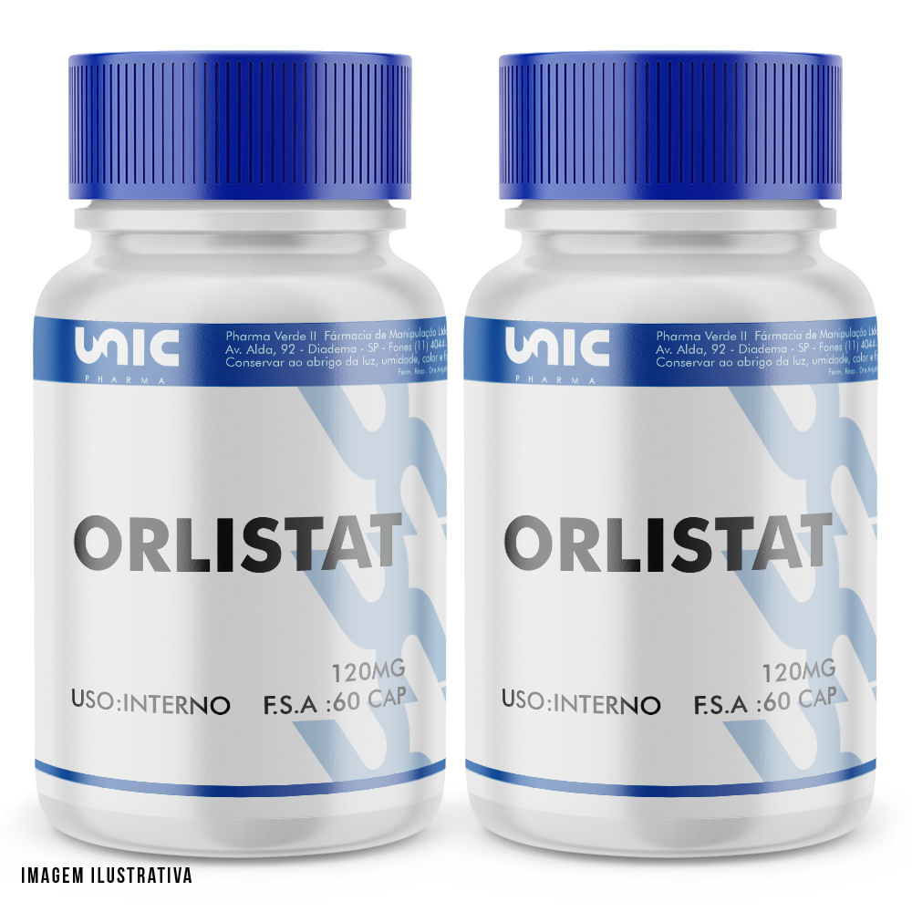Kit 2  Orlistate 120mg (120 Cápsulas)