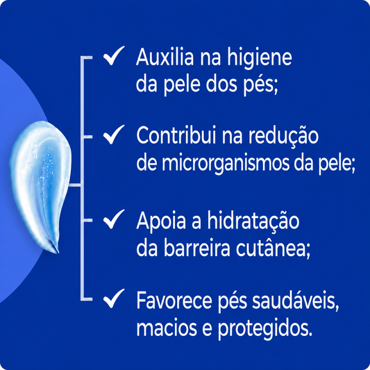 Creme Antisséptico Para Os Pés - 100Gr