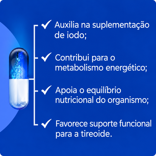 Iodo Natural – Suplementação de Iodo - 120 caps