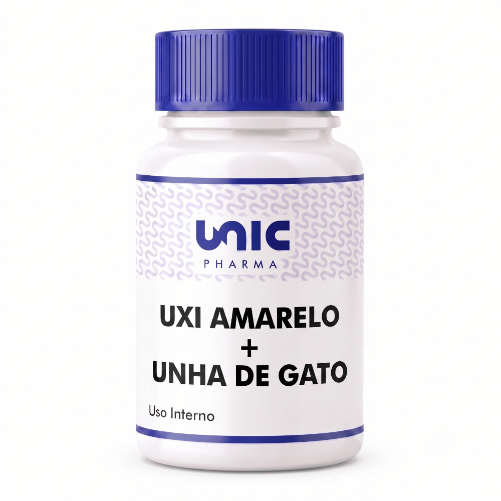 Uxi Amarelo + Unha De Gato 60 Cápsulas