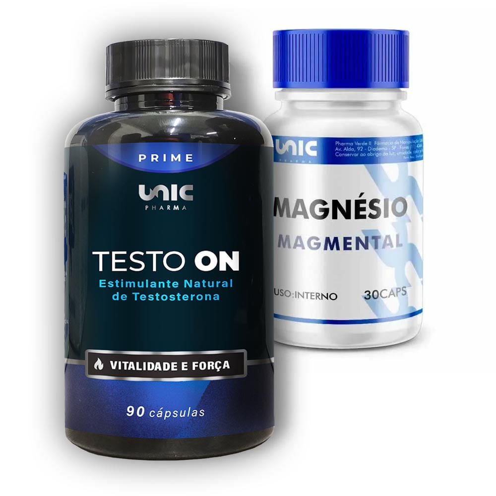 Kit Testo On 90caps mais MagMental 30caps